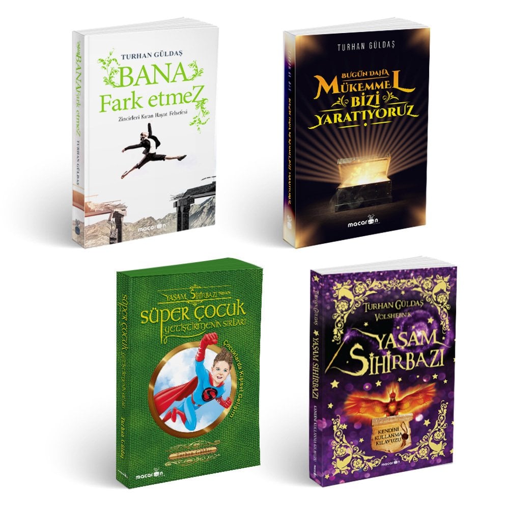 Zen Editions Turhan Güldaş Seti (Yaşam Sihirbazı-Bana Fark Etmez-Süper Çocuk Yetiştirmenin Sırları-Bugün Daha Mükemmel Bizi Yaratıyoruz)